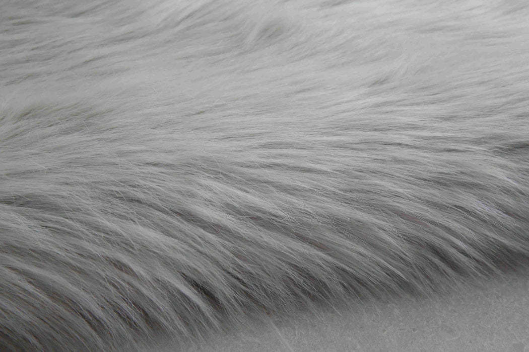 FAUX FUR Rug DOUBLE HEART