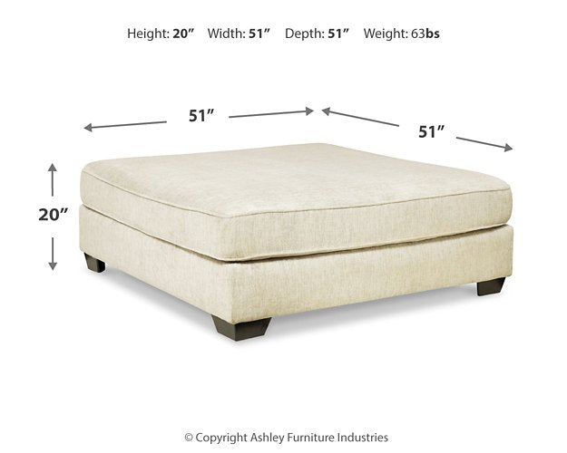 Rawcliffe Oversized Accent Ottoman - Home And Beyond