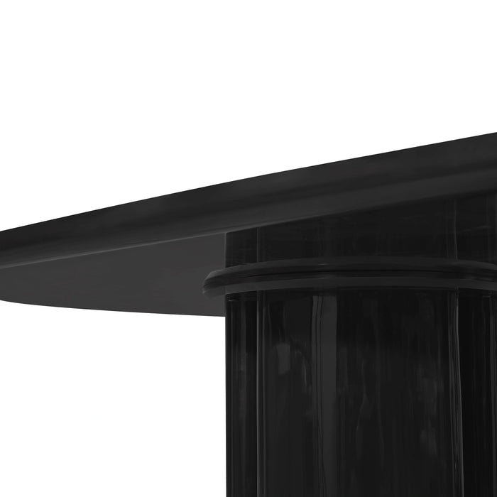 Zola 94.5" Lacquer Oval Dining Table