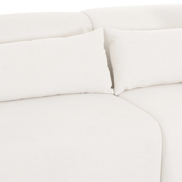 Tarra 3-Piece Cream Performance Chenille Modular Sectional