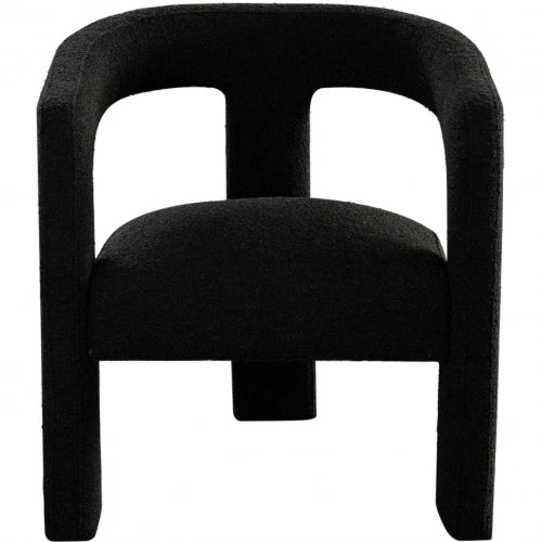 Scout Dining/Accent Chair in Black Boucle Fabric