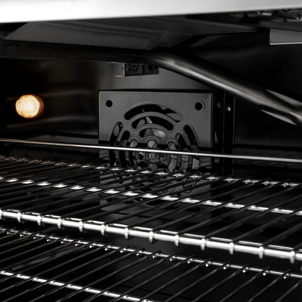 ZLINE 36 in. 5.2 cu. ft. Classic Gas Range with 6 Burner Cooktop and Convection Gas Oven in Stainless Steel (CGR36) - Home And Beyond