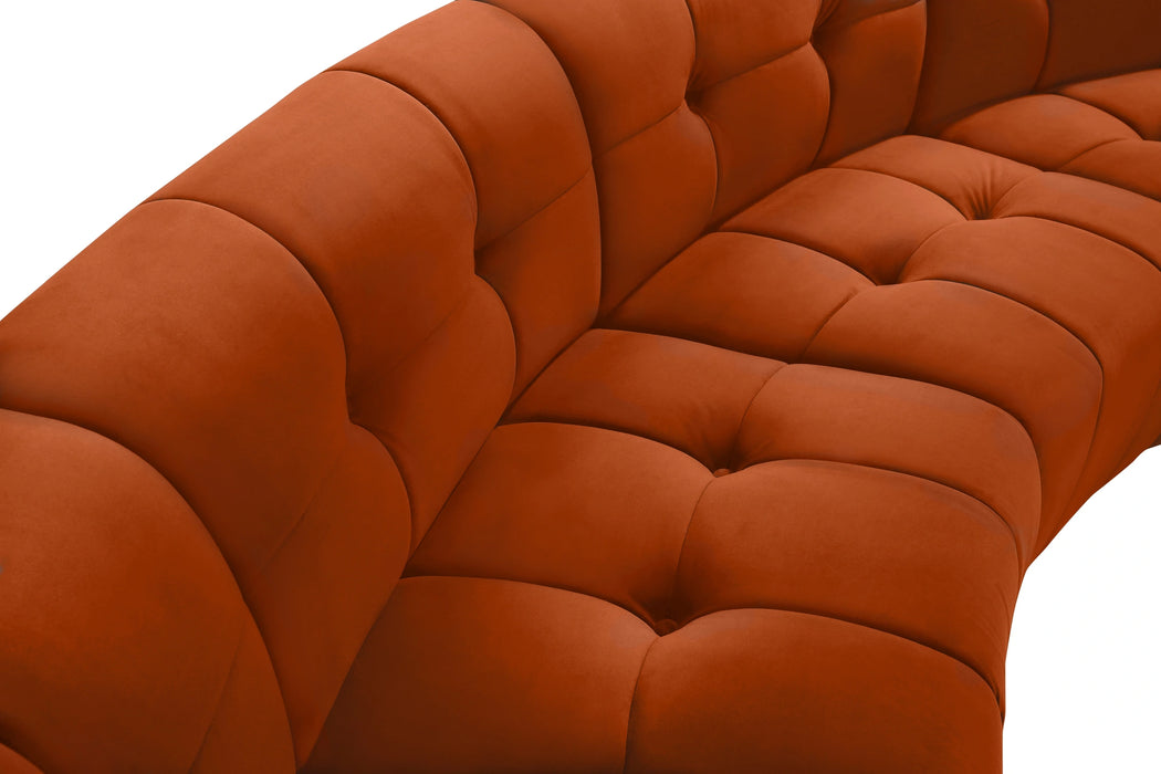 Limitless Cognac Velvet 15pc. Modular Sectional