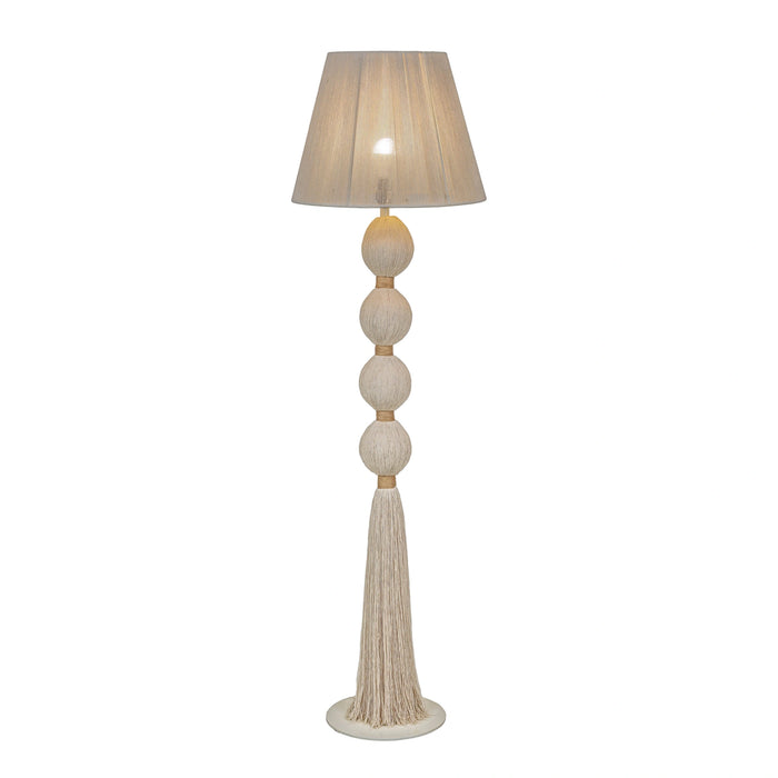 Samba White Cotton Floor Lamp