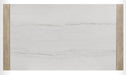 66" White Marble Dining Table - Home And Beyond