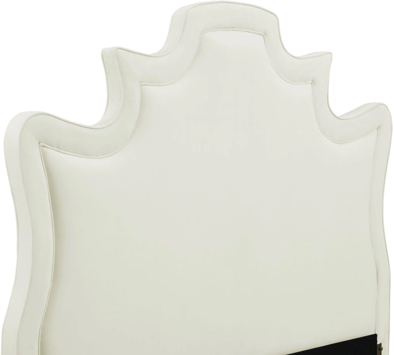 Serenity Cream Performance Velvet Bed
