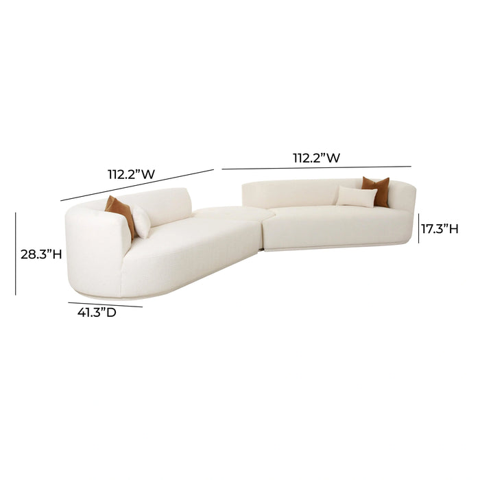 Fickle Cream Boucle Modular Sofa