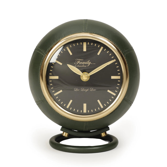 Draper Dark Green Contract-Grade Standing Accent Clock