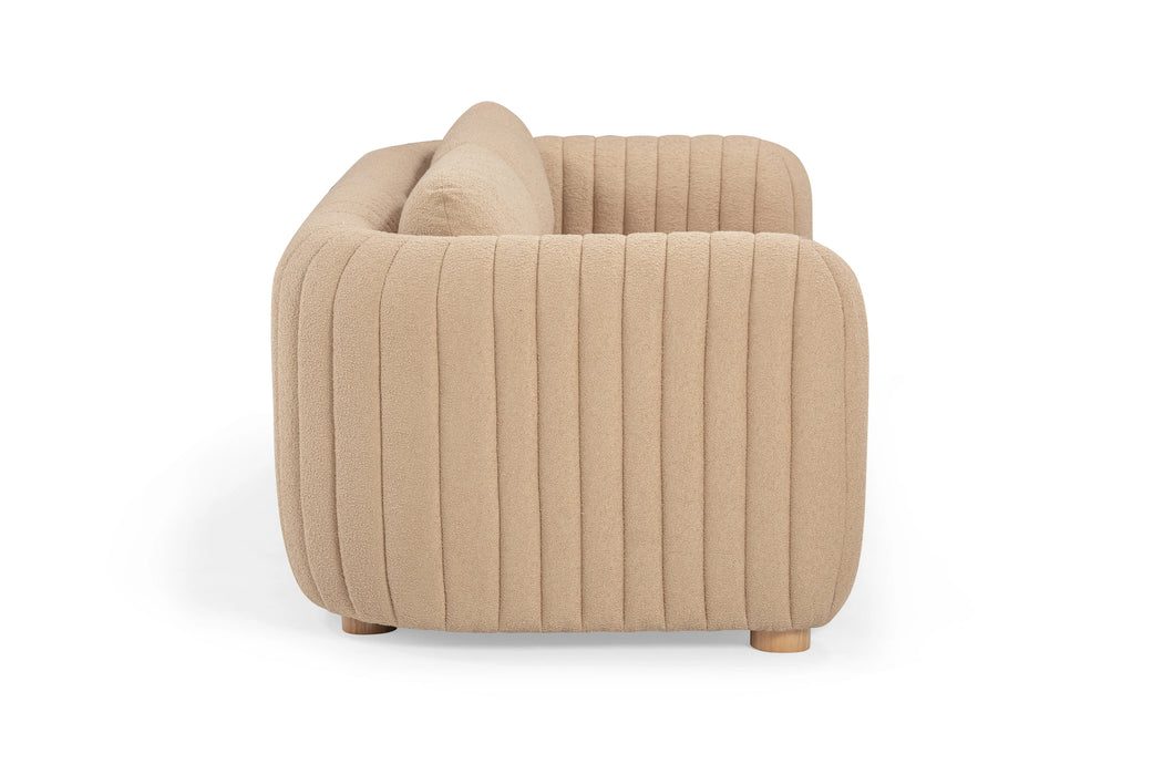 Porto 90" Honey Boucle Sofa