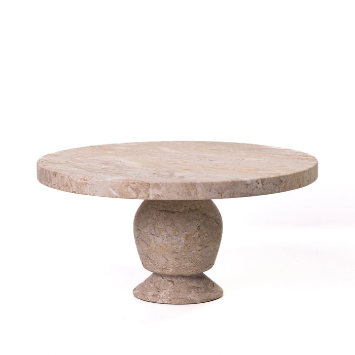 Natural Travertine Cake Stand