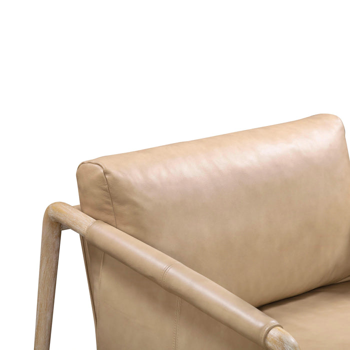 Chakka Contract-Grade Genuine Leather Accent Chair
