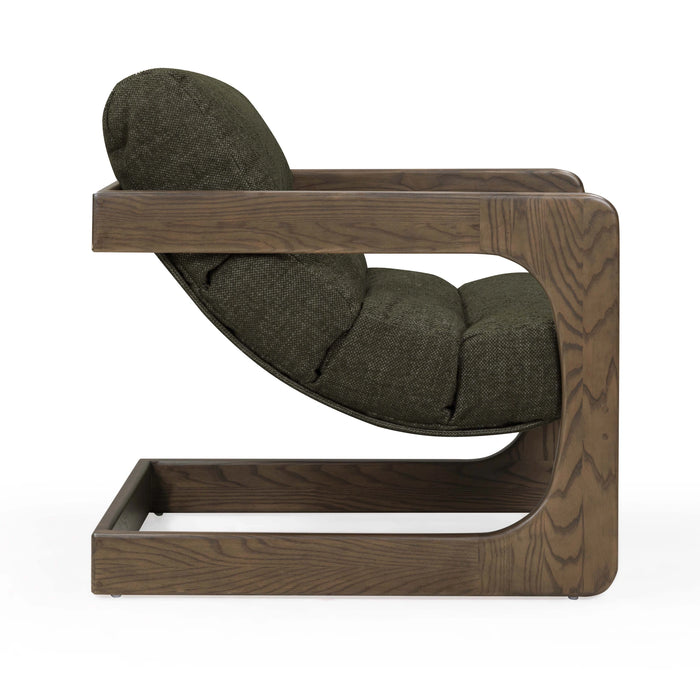Palma Contract-Grade Textured Weave Fabric Accent Chair
