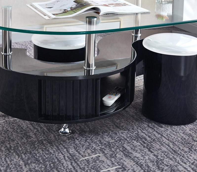 CT282 COFFEE TABLE WITH 2 STOOLS