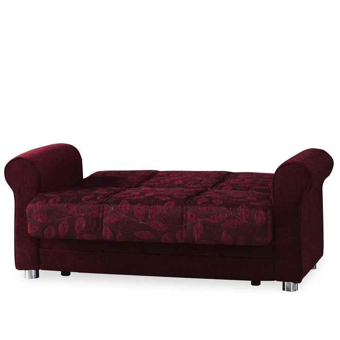 Ottomanson Rio Grande Collection Upholstered Convertible Loveseat with Storage