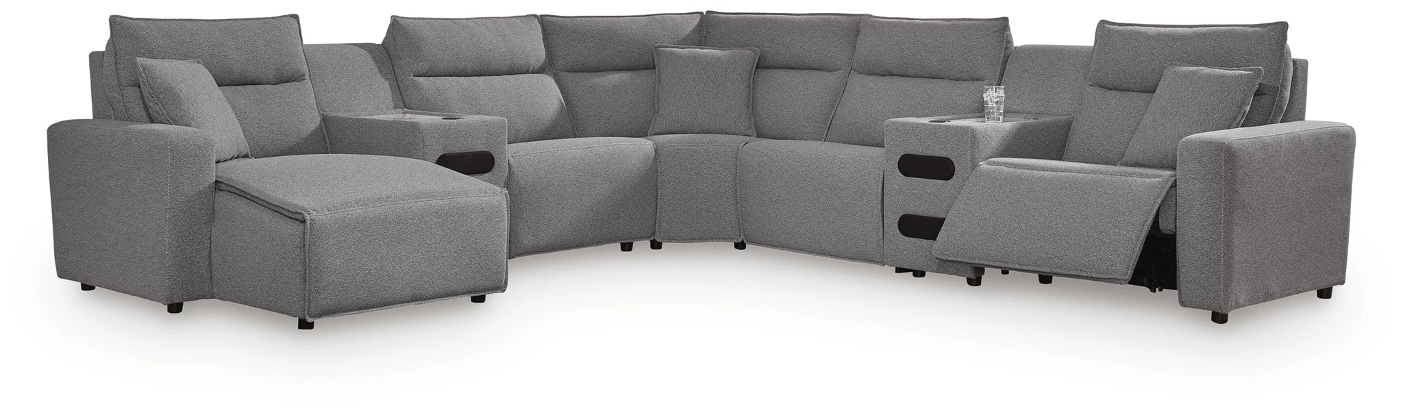 Modmax II Power Reclining Sectional with Chaise and Audio Consoles