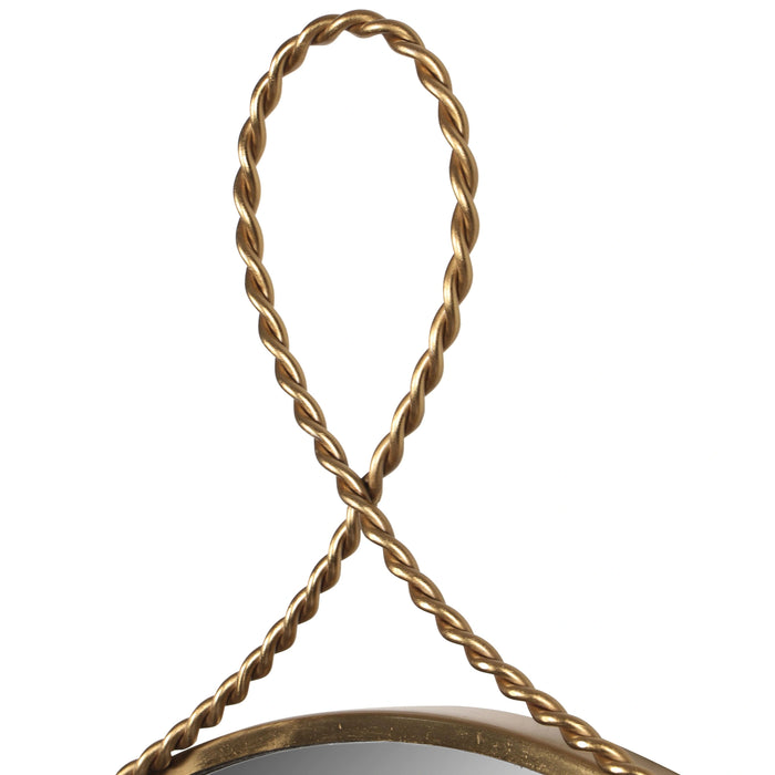 Ravina Braided Brass Wall Mirror