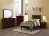 Serenity 4-Piece Panel Bedroom Set Rich Merlot Twin image