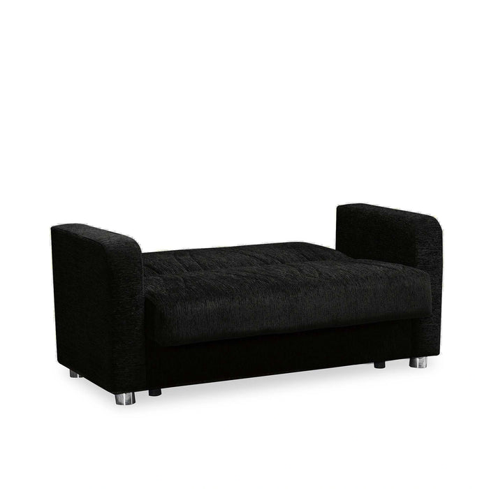 Ottomanson Elegance Collection Upholstered Convertible Loveseat with Storage