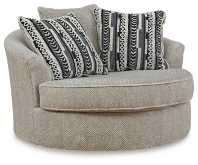 Calnita Oversized Swivel Accent Chair - Home And Beyond