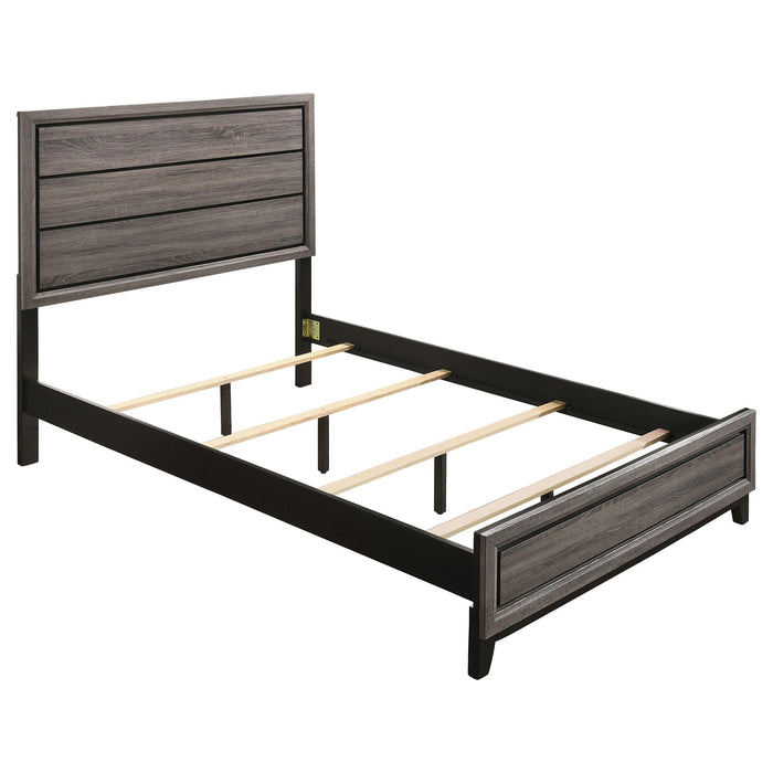 Watson Wood Panel Bed Grey Oak
