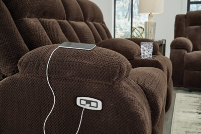 Observation Power Reclining Loveseat with Console - Home And Beyond