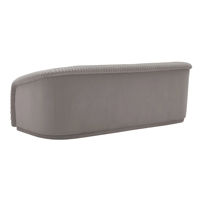 Yara 90.6" Pleated Performance Velvet Sofa