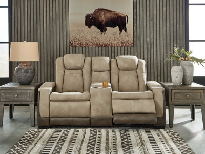 Next-Gen DuraPella Power Reclining Loveseat with Console - Home And Beyond