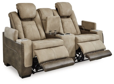 Next-Gen DuraPella Power Reclining Loveseat with Console - Home And Beyond