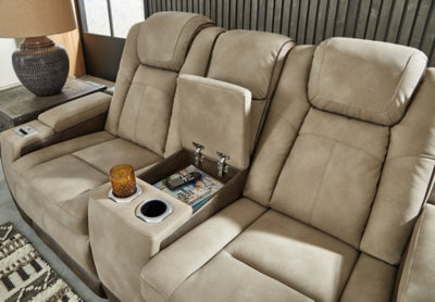 Next-Gen DuraPella Power Reclining Loveseat with Console - Home And Beyond