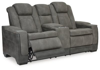 Next-Gen DuraPella Power Reclining Loveseat with Console - Home And Beyond