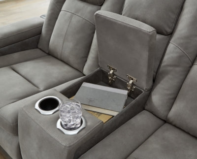 Next-Gen DuraPella Power Reclining Loveseat with Console - Home And Beyond