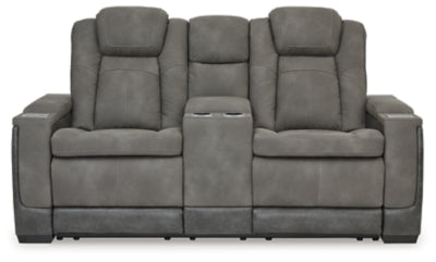Next-Gen DuraPella Power Reclining Loveseat with Console - Home And Beyond