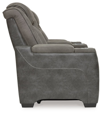 Next-Gen DuraPella Power Reclining Loveseat with Console - Home And Beyond