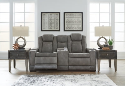 Next-Gen DuraPella Power Reclining Loveseat with Console - Home And Beyond