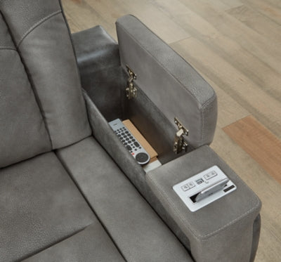 Next-Gen DuraPella Power Reclining Loveseat with Console - Home And Beyond