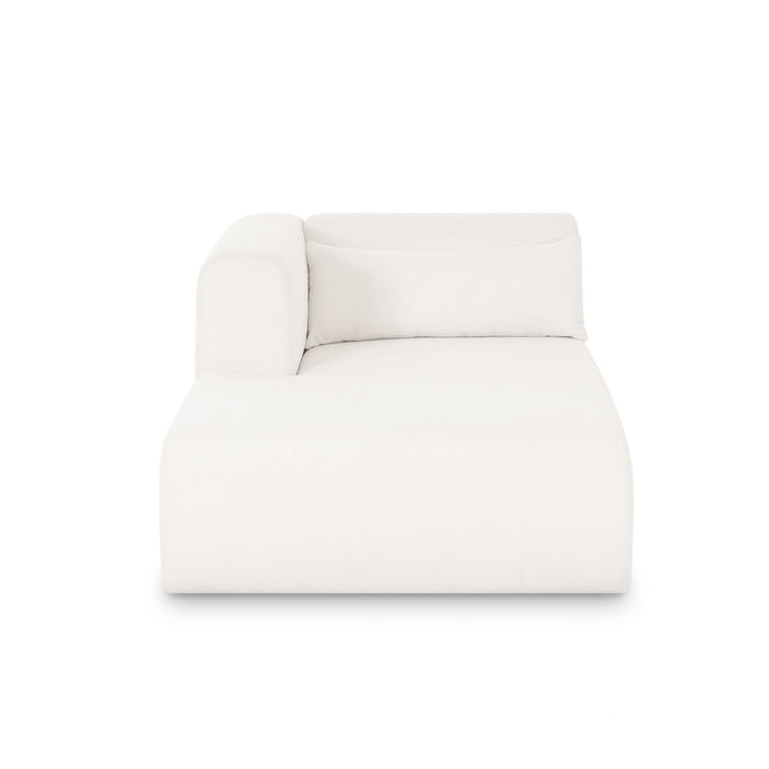Tarra Cream Performance Chenille Modular Chaise
