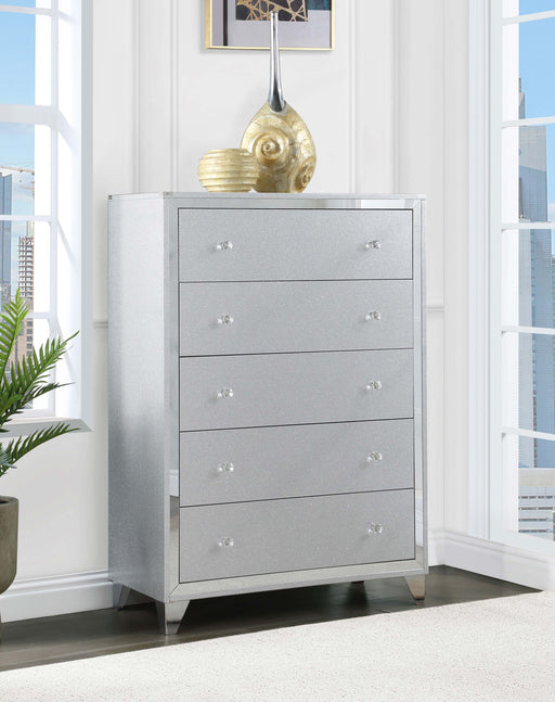 Larue 5-drawer Chest Silver image