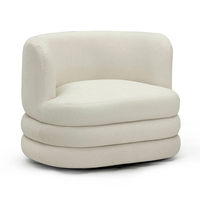 Astor Performance Faux Mohair Swivel Hotel Lounge Chair