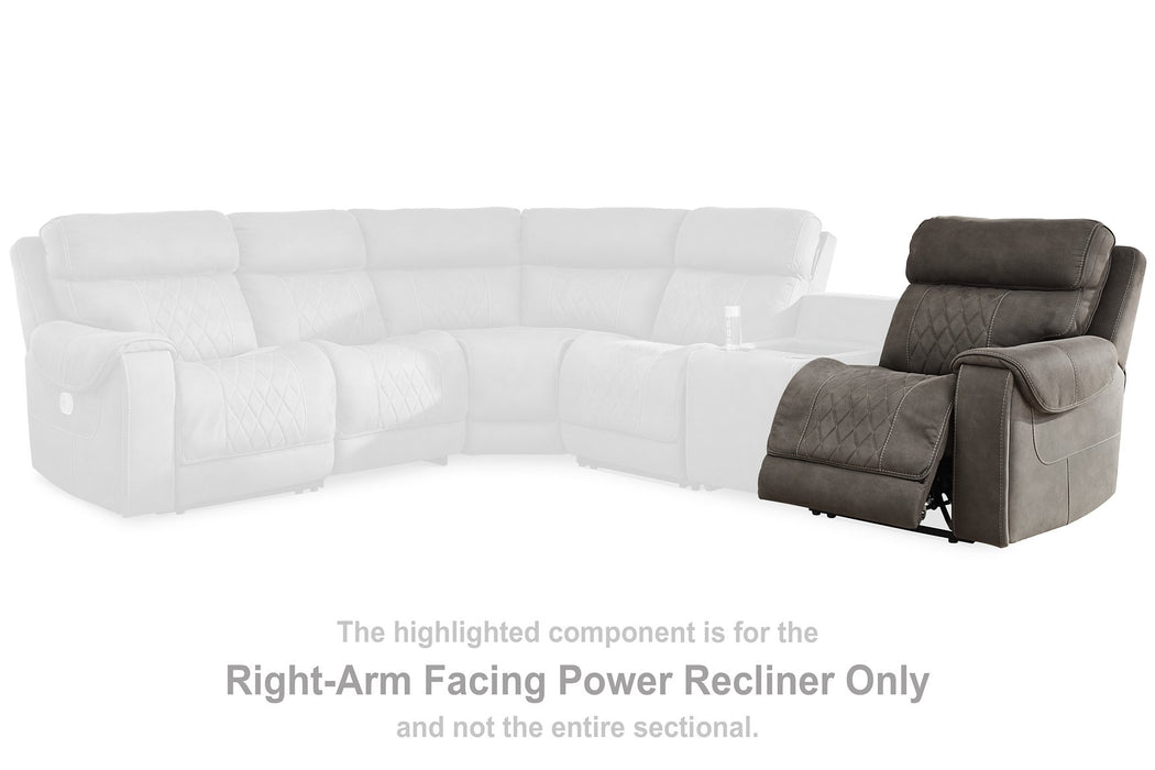 Hoopster 6-Piece Power Reclining Sectional - Home And Beyond