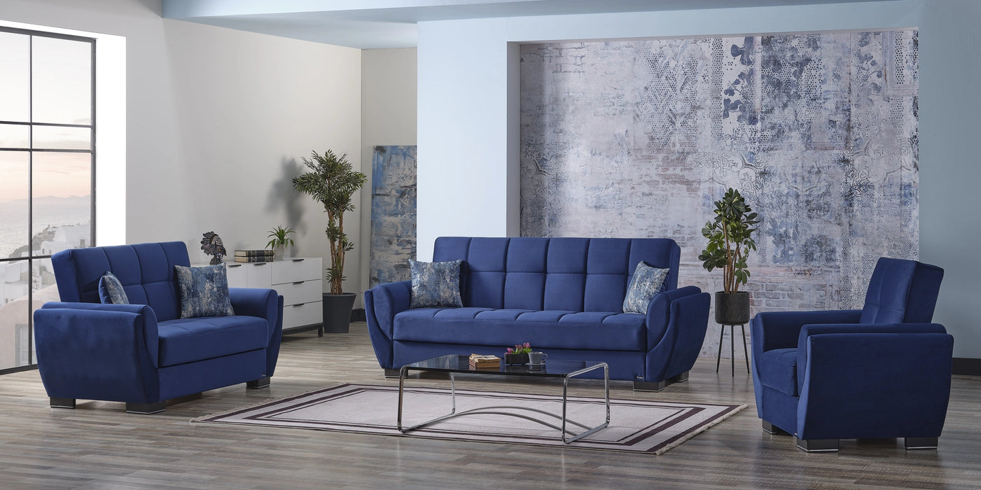 Ottomanson Armada Air Collection Upholstered Convertible Armchair with Storage