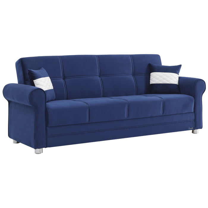 Ottomanson Sara Collection Upholstered Convertible Sofabed with Storage