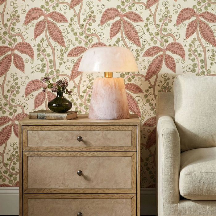 Pouty Pink Resin Table Lamp