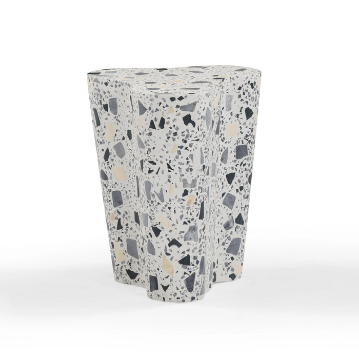 Slab Faux Terrazzo Indoor/Outdoor Side Table