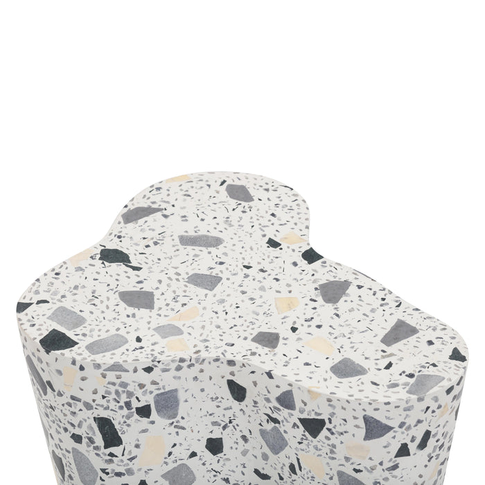 Slab Faux Terrazzo Indoor/Outdoor Side Table