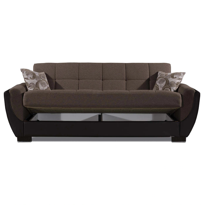 Ottomanson Armada Air Collection Upholstered Convertible Sofabed with Storage