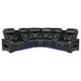 Zuma Dual Power Reclining Sectional Sofa - Home And Beyond