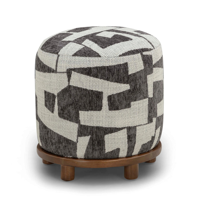 Bisou Performance Jacquard Ottoman