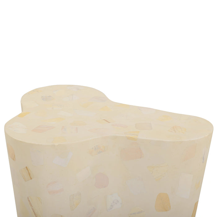 Slab Faux Terrazzo Indoor/Outdoor Side Table