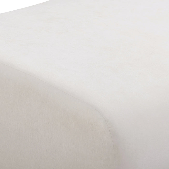 Zenith 8-Piece Contract-Grade Upcycled Fabric Cream Modular U-Sectional