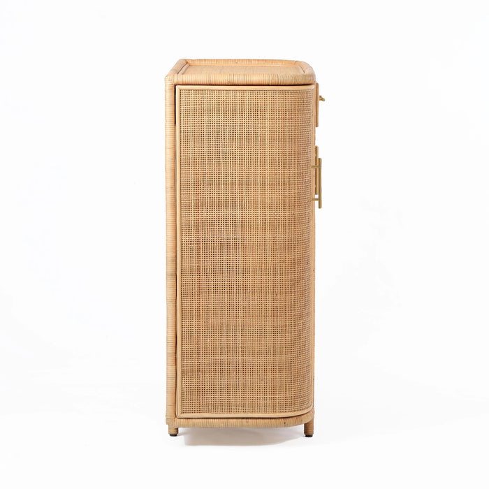 Tarot Natural Rattan Bar Cabinet